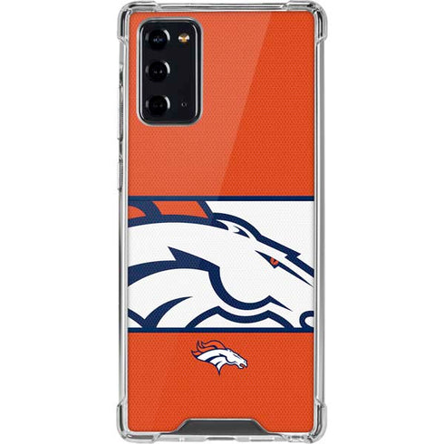 NFL Denver Broncos Zone Block Galaxy Note20 5G Clear Case
