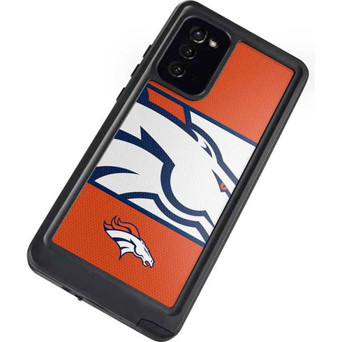 NFL Denver Broncos Zone Block Galaxy Note20 5G Waterproof Case