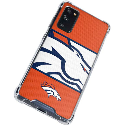 NFL Denver Broncos Zone Block Galaxy S20 FE Clear Case