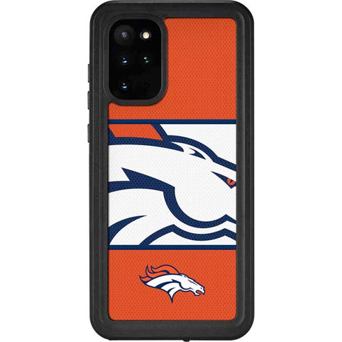 NFL Denver Broncos Zone Block Galaxy S20 Plus Waterproof Case