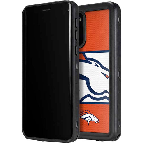 NFL Denver Broncos Zone Block Galaxy S20 Plus Waterproof Case