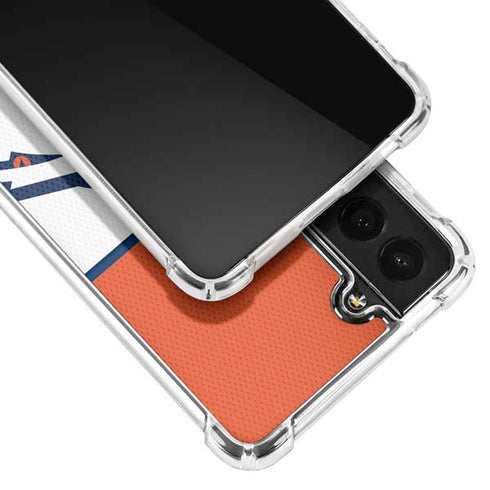 NFL Denver Broncos Zone Block Galaxy S21 Plus 5G Clear Case