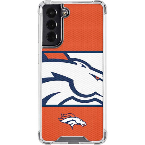 NFL Denver Broncos Zone Block Galaxy S22 Clear Case