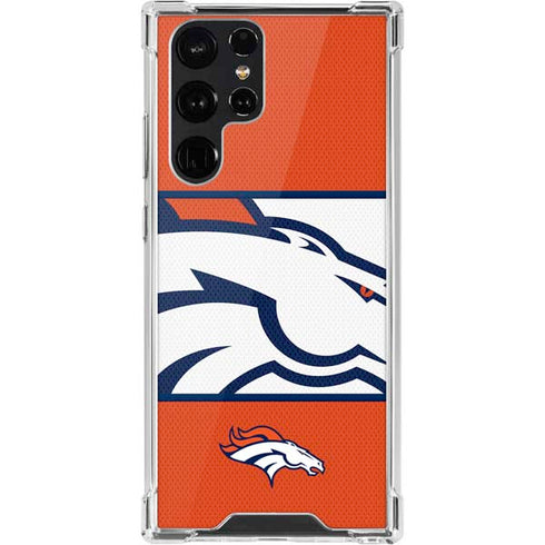 NFL Denver Broncos Zone Block Galaxy S22 Ultra Clear Case
