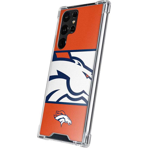 NFL Denver Broncos Zone Block Galaxy S22 Ultra Clear Case