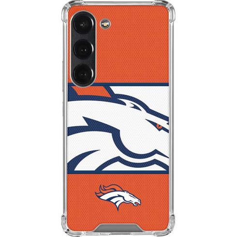 NFL Denver Broncos Zone Block Galaxy S23 Clear Case