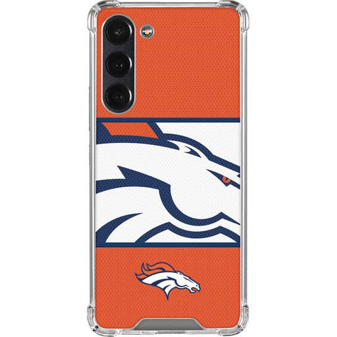 NFL Denver Broncos Zone Block Galaxy S23 Plus Clear Case