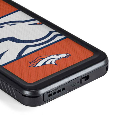 NFL Denver Broncos Zone Block Galaxy S23 Plus Waterproof Case