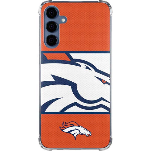 NFL Denver Broncos Zone Block Galaxy S24 Clear Case