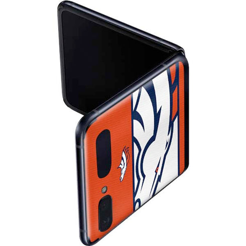 NFL Denver Broncos Zone Block Galaxy Z Flip Skin