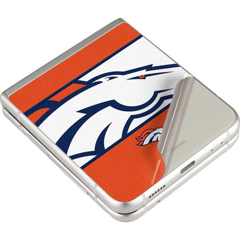 NFL Denver Broncos Zone Block Galaxy Z Flip3 5G Skin