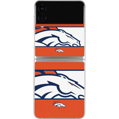 NFL Denver Broncos Zone Block Galaxy Z Flip4 5G Skin