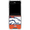 NFL Denver Broncos Zone Block Galaxy Z Flip5 5G Clear Case