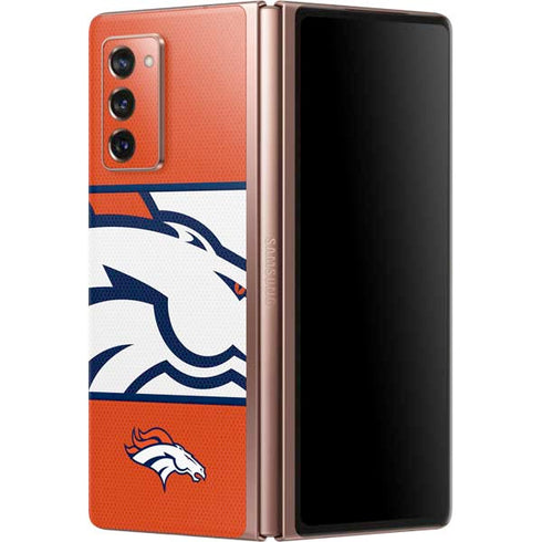 NFL Denver Broncos Zone Block Galaxy Z Fold2 5G Skin