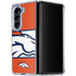 NFL Denver Broncos Zone Block Galaxy Z Fold5 5G Clear Case