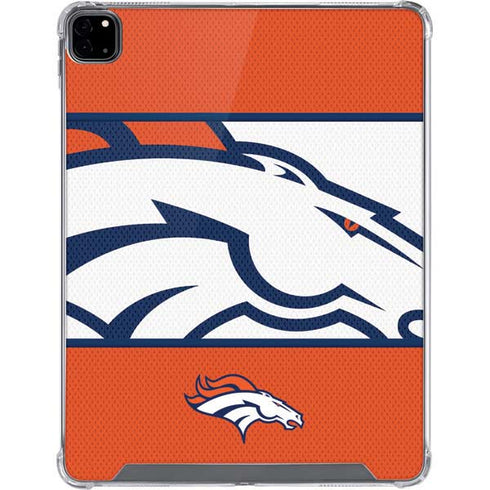 NFL Denver Broncos Zone Block iPad Pro 12.9in (2020) Clear Case