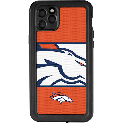 NFL Denver Broncos Zone Block iPhone 11 Pro Max Waterproof Case