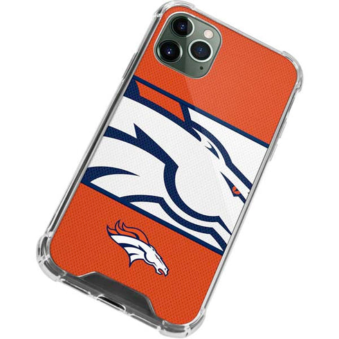 NFL Denver Broncos Zone Block iPhone 12 Pro Clear Case