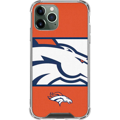 NFL Denver Broncos Zone Block iPhone 12 Pro Max Clear Case
