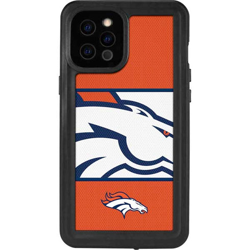 NFL Denver Broncos Zone Block iPhone 12 Pro Max Waterproof Case