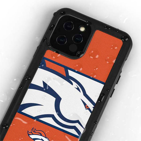 NFL Denver Broncos Zone Block iPhone 12 Pro Waterproof Case