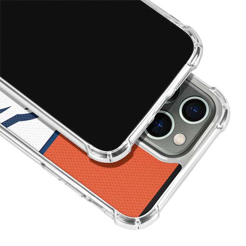 NFL Denver Broncos Zone Block iPhone 13 Pro Clear Case