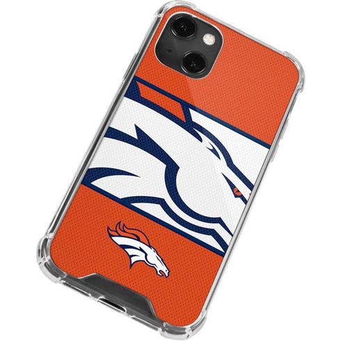 NFL Denver Broncos Zone Block iPhone 15 Plus Clear Case