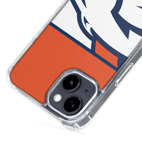 NFL Denver Broncos Zone Block iPhone 15 Plus MagSafe Case