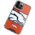 NFL Denver Broncos Zone Block iPhone 15 Pro Clear Case