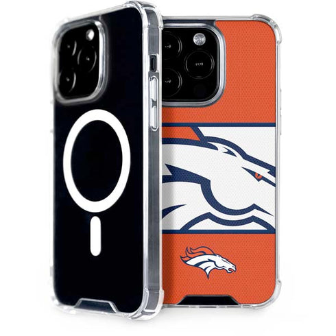 NFL Denver Broncos Zone Block iPhone 15 Pro MagSafe Case
