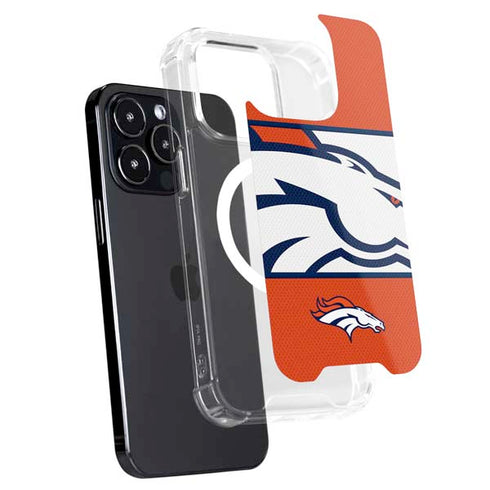 NFL Denver Broncos Zone Block iPhone 15 Pro Max MagSafe Case