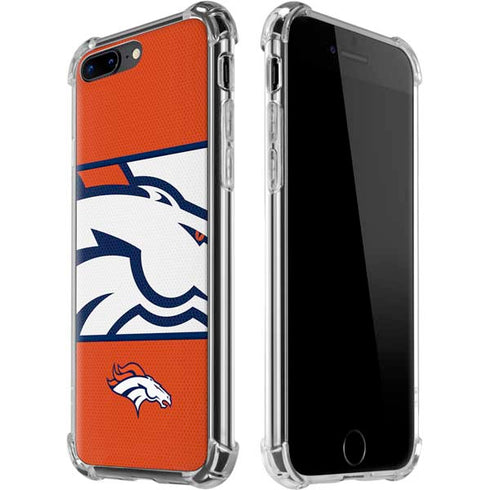 NFL Denver Broncos Zone Block iPhone 7/8 Plus Clear Case
