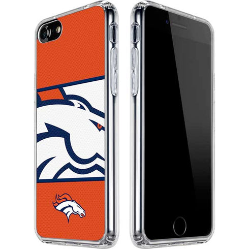 NFL Denver Broncos Zone Block iPhone SE (2nd & 3rd Gen) Clear Case