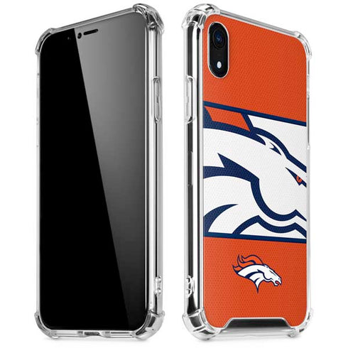 NFL Denver Broncos Zone Block iPhone XR Clear Case