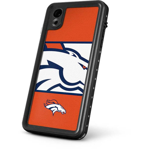 NFL Denver Broncos Zone Block iPhone XR Waterproof Case