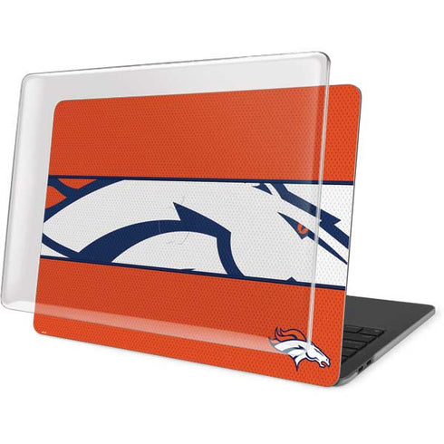 NFL Denver Broncos Zone Block MacBook Pro 15in (2016-19) Case plus Skin
