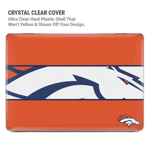 NFL Denver Broncos Zone Block MacBook Pro 16in (2021-25) Case plus Skin