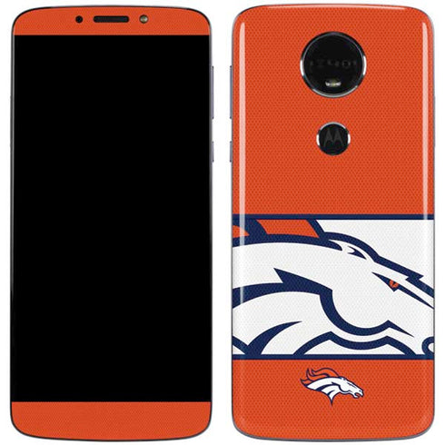 NFL Denver Broncos Zone Block Moto E5 Plus Skin