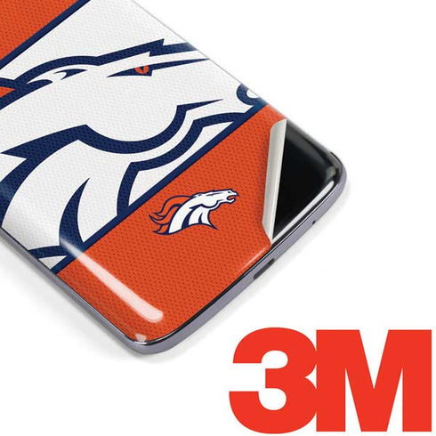 NFL Denver Broncos Zone Block Moto E5 Plus Skin