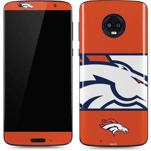 NFL Denver Broncos Zone Block Moto G6 Skin