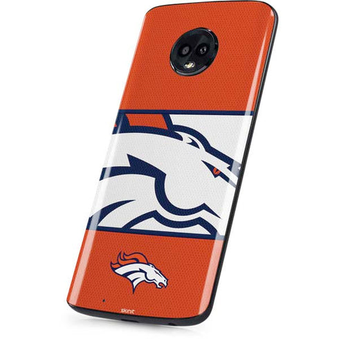 NFL Denver Broncos Zone Block Moto G6 Skin