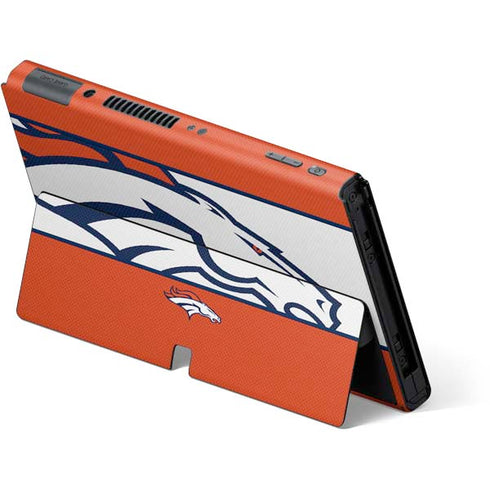 NFL Denver Broncos Zone Block Nintendo Switch OLED (2021) Skin