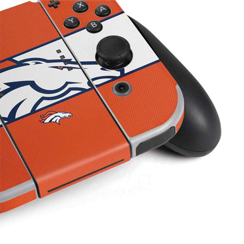 NFL Denver Broncos Zone Block Nintendo Switch OLED (2021) Skin