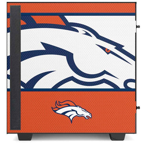 NFL Denver Broncos Zone Block NZXT H510 Compact ATX Mid-Tower Case Skin