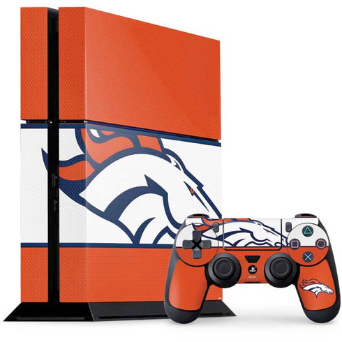NFL Denver Broncos Zone Block PS4 Console and Controller Bundle Skin