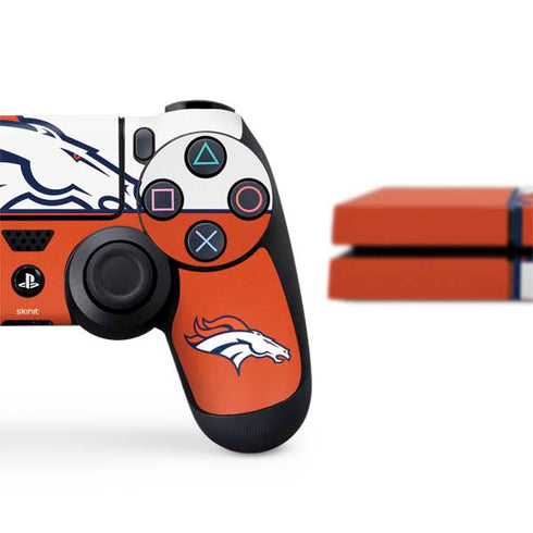 NFL Denver Broncos Zone Block PS4 Console and Controller Bundle Skin