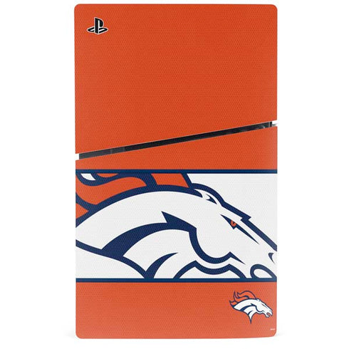 NFL Denver Broncos Zone Block PS5 Slim Disk Bundle Skin
