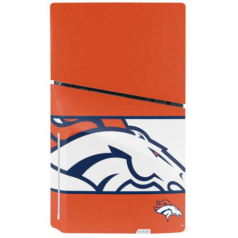 NFL Denver Broncos Zone Block PS5 Slim Disk Console Skin