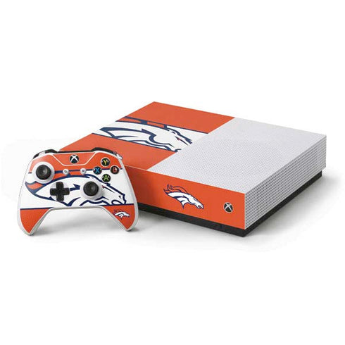 NFL Denver Broncos Zone Block Xbox One S All-Digital Edition Bundle Skin