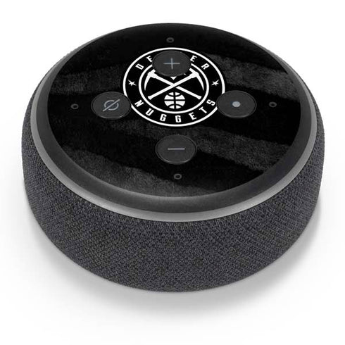 NBA Denver Nuggets Black Animal Print Amazon Echo Dot Skin
